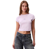T-Shirt Donna Calvin Klein Monologo Lilla | NonSoloSport