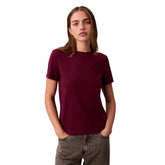 T-Shirt Donna Calvin Klein Monogramma Viola | NonSoloSport