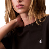 T-Shirt Donna Calvin Klein Archive Jersey Nero | NonSoloSport