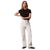 T-Shirt Donna Calvin Klein Archive Jersey Nero | NonSoloSport