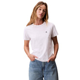 T-Shirt Donna Calvin Klein Archive Jersey Bianco | NonSoloSport