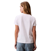 T-Shirt Donna Calvin Klein Archive Jersey Bianco | NonSoloSport