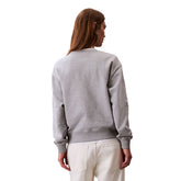 Felpa Donna Calvin Klein Monologo Grigio | NonSoloSport