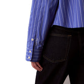 Camicia Donna Calvin Klein Stripe Blu Bianco | NonSoloSport