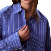 Camicia Donna Calvin Klein Stripe Blu Bianco | NonSoloSport