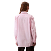 Camicia Donna Calvin Klein Poplin Relaxed Rosa | NonSoloSport