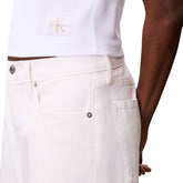 T-Shirt Donna Calvin Klein Baby Costine Bianco | NonSoloSport