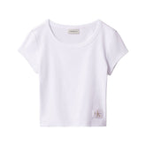 T-Shirt Donna Calvin Klein Baby Costine Bianco | NonSoloSport