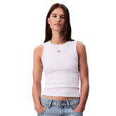Canotta Donna Calvin Klein Costine Bianco | NonSoloSport
