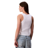 Canotta Donna Calvin Klein Costine Bianco | NonSoloSport