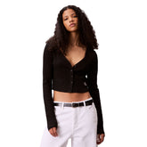 Cardigan Donna Calvin Klein Costine Slim Nero | NonSoloSport