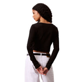 Cardigan Donna Calvin Klein Costine Slim Nero | NonSoloSport