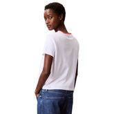 T-Shirt Donna Calvin Klein Retro Bianco | NonSoloSport