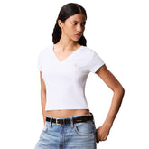 T-Shirt Donna Calvin Klein Slim Bianco | NonSoloSport