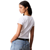 T-Shirt Donna Calvin Klein Slim Bianco | NonSoloSport
