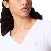 T-Shirt Donna Calvin Klein Slim Bianco | NonSoloSport