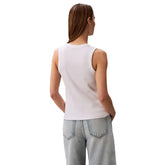 Canotta Donna Calvin Klein Monogram Bianco | NonSoloSport