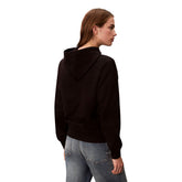 Felpa Donna Calvin Klein French Terry Monologo Nero | NonSoloSport