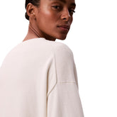 Maglia Donna Calvin Klein Smooth Cotton Beige | NonSoloSport