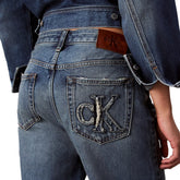 Jeans Donna Calvin Klein 90S Straight Sanded Blu | NonSoloSport