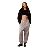Pantalone Jogger Donna Calvin Klein Monologo Foil Grigio | NonSoloSport