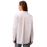 Camicia Donna Calvin Klein Cotton Poplin Bianco | NonSoloSport