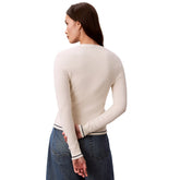 Cardigan Donna Calvin Klein Trecce Beige | NonSoloSport