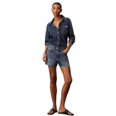 Shorts Donna Calvin Klein Stile Anni 90 Blu | NonSoloSport