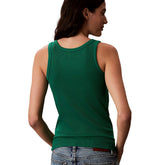 Canotta Donna Calvin Klein Costine Slim Verde | NonSoloSport