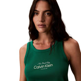 Canotta Donna Calvin Klein Costine Slim Verde | NonSoloSport