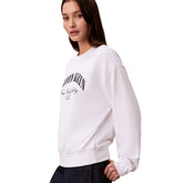 Felpa Uomo Calvin Klein Stile College Bianco | NonSoloSport