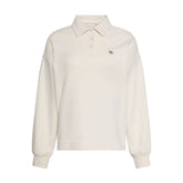 Polo Donna Calvin Klein Woven Label Bianco | NonSoloSport