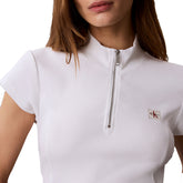 Top Donna Calvin Klein Etichetta Monologo Bianco | NonSoloSport