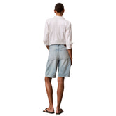Shorts Donna Calvin Klein Relaxed Azzurro | NonSoloSport