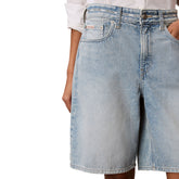 Shorts Donna Calvin Klein Relaxed Azzurro | NonSoloSport