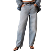 Jeans Donna Calvin Klein Barrel Blu | NonSoloSport