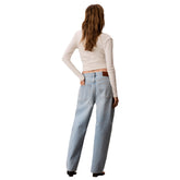 Jeans Donna Calvin Klein Barrel Blu | NonSoloSport