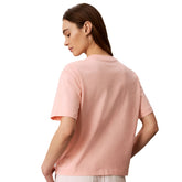 T-Shirt Donna Calvin Klein Monologo Rosa | NonSoloSport