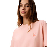 T-Shirt Donna Calvin Klein Monologo Rosa | NonSoloSport