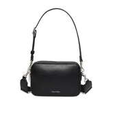Borsa Calvin Klein Webbing Double Strap Nero | NonSoloSport