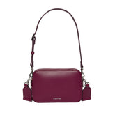 Borsa Calvin Klein Webbing Double Strap Bordeaux | NonSoloSport