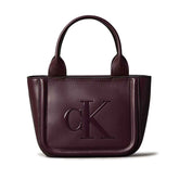 Borsa Donna Calvin Klein Bold Small Tote Strap Rosso | NonSoloSport
