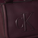 Borsa Donna Calvin Klein Bold Small Tote Strap Rosso | NonSoloSport