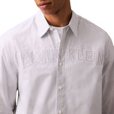 Camicia Uomo Calvin Klein Oxford Azzurro | NonSoloSport