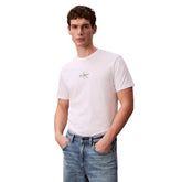 T-Shirt Uomo Calvin Klein Monogram Bianco | NonSoloSport