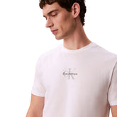 T-Shirt Uomo Calvin Klein Monogram Bianco | NonSoloSport