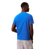 T-Shirt Uomo Calvin Klein 30S Logo Badge Blu | NonSoloSport