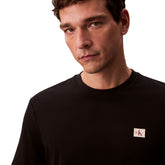 T-Shirt Uomo Calvin Klein Badge 30S Nero | NonSoloSport