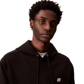 Felpa Uomo Calvin Klein Logo Badge Nero | NonSoloSport