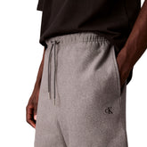 Shorts Uomo Calvin Klein Premium Terry Monogram Grigio | NonSoloSport